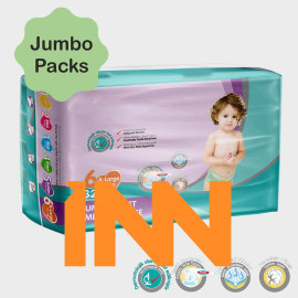 INNHJ-HUB-001 MODEL WHOLESALE NEWBORN MINI MIDI MAXI JUNIOR EXTRA LARGE FLEXIBLE UNISEX PREMIUM ABSORBENT DIAPERS
